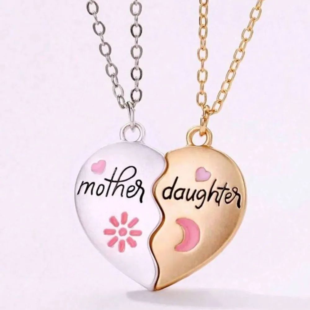 3for$20 Mom Daughter Pendant Necklace Girl's Stainless Steel Choker Necklace
